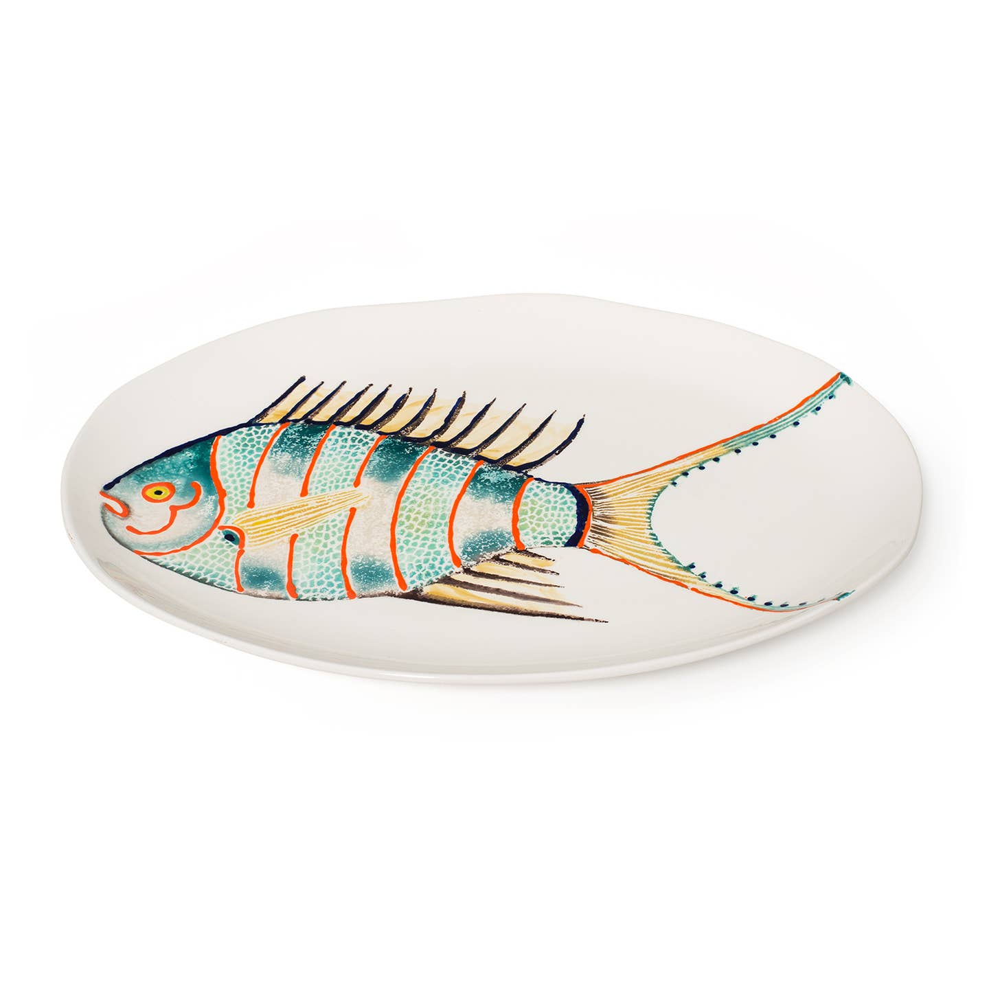 Fantastical Fish Medium Oval Platter | Ceramic