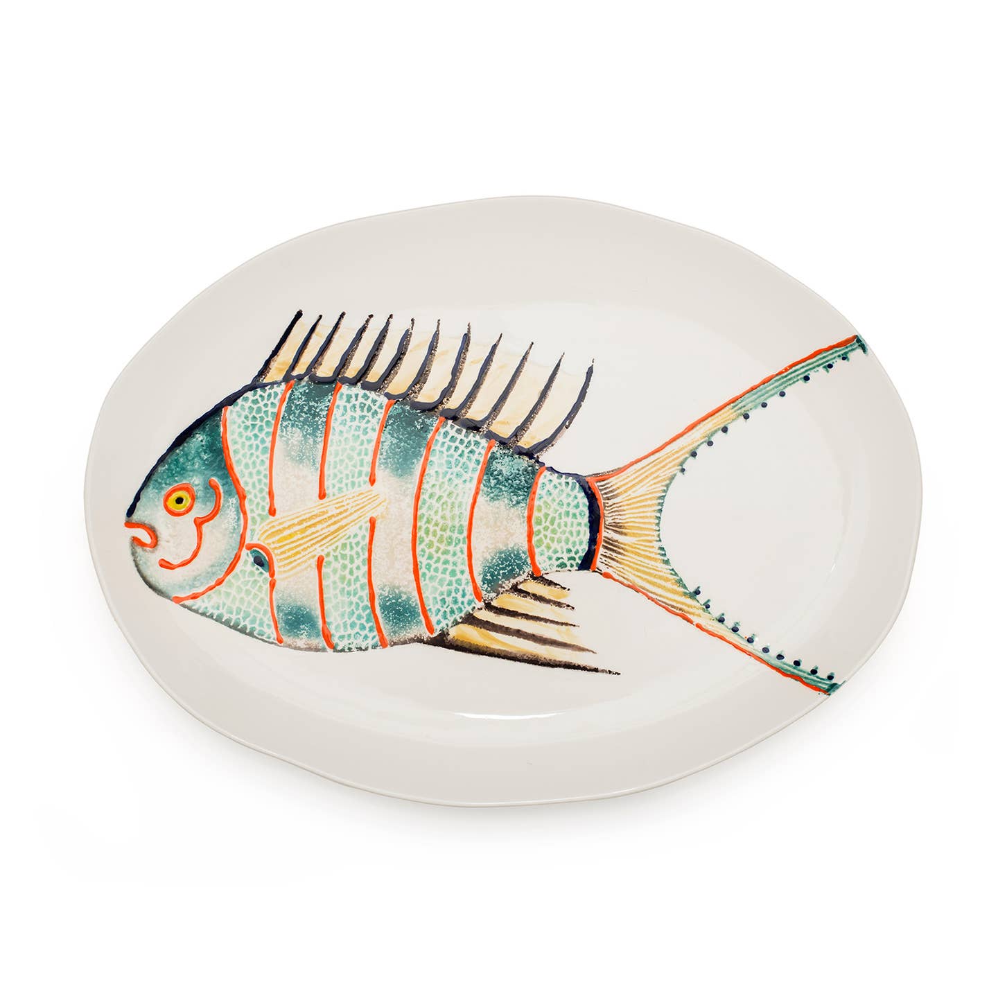 Fantastical Fish Medium Oval Platter | Ceramic