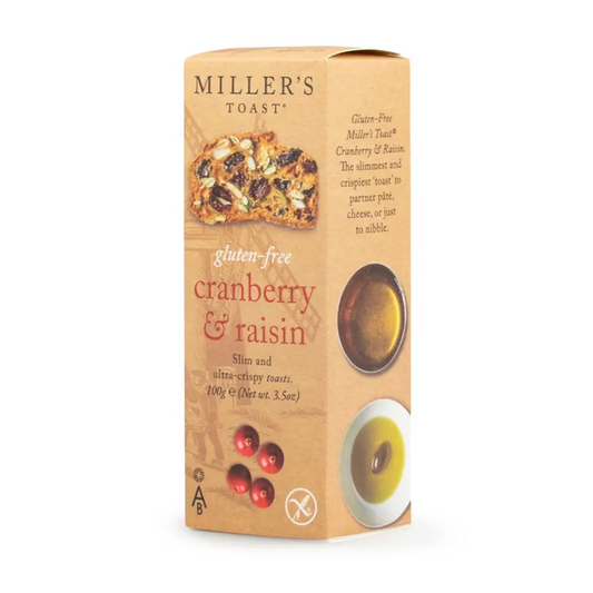 MILLER'S TOAST GLUTEN-FREE CRANBERRY & RAISIN